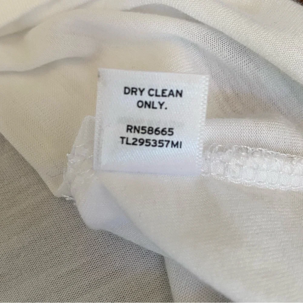 LEITH White V-neck T-Shirt Dress | Size Medium - Picture 11 of 11